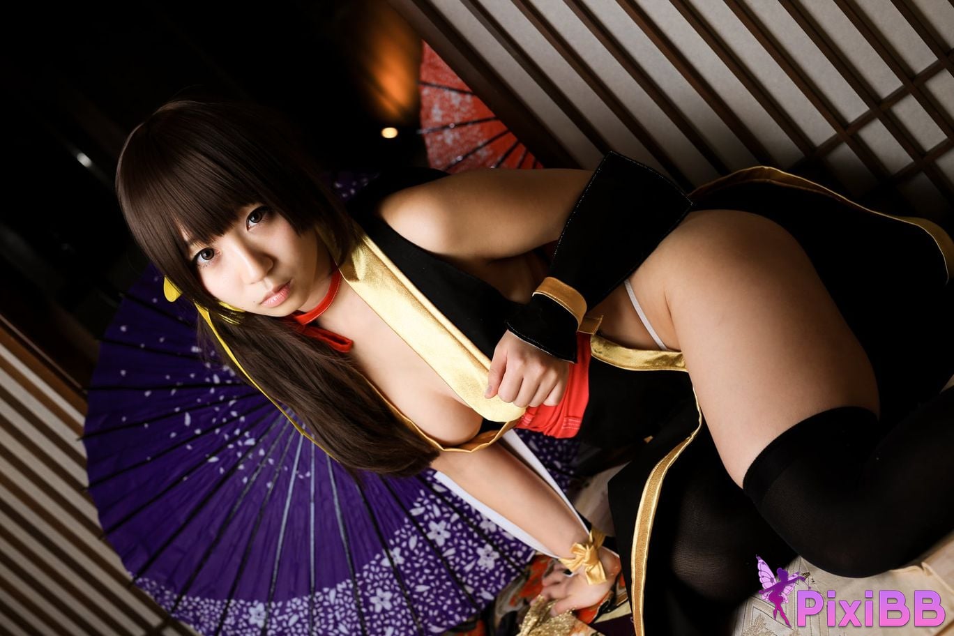 Japanese Idol Moe Iori Kasumi stomach character too degree PixiBB.COM 257