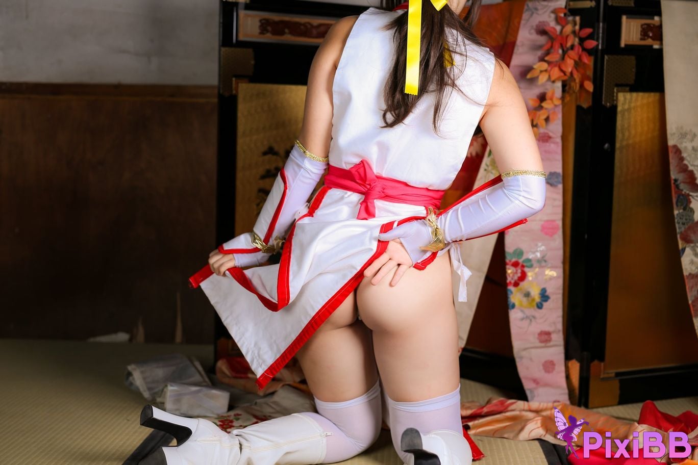 Japanese Idol Moe Iori Kasumi stomach character too degree PixiBB.COM 259