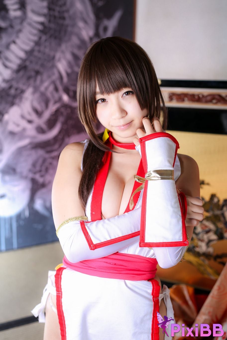 Japanese Idol Moe Iori Kasumi stomach character too degree PixiBB.COM 261