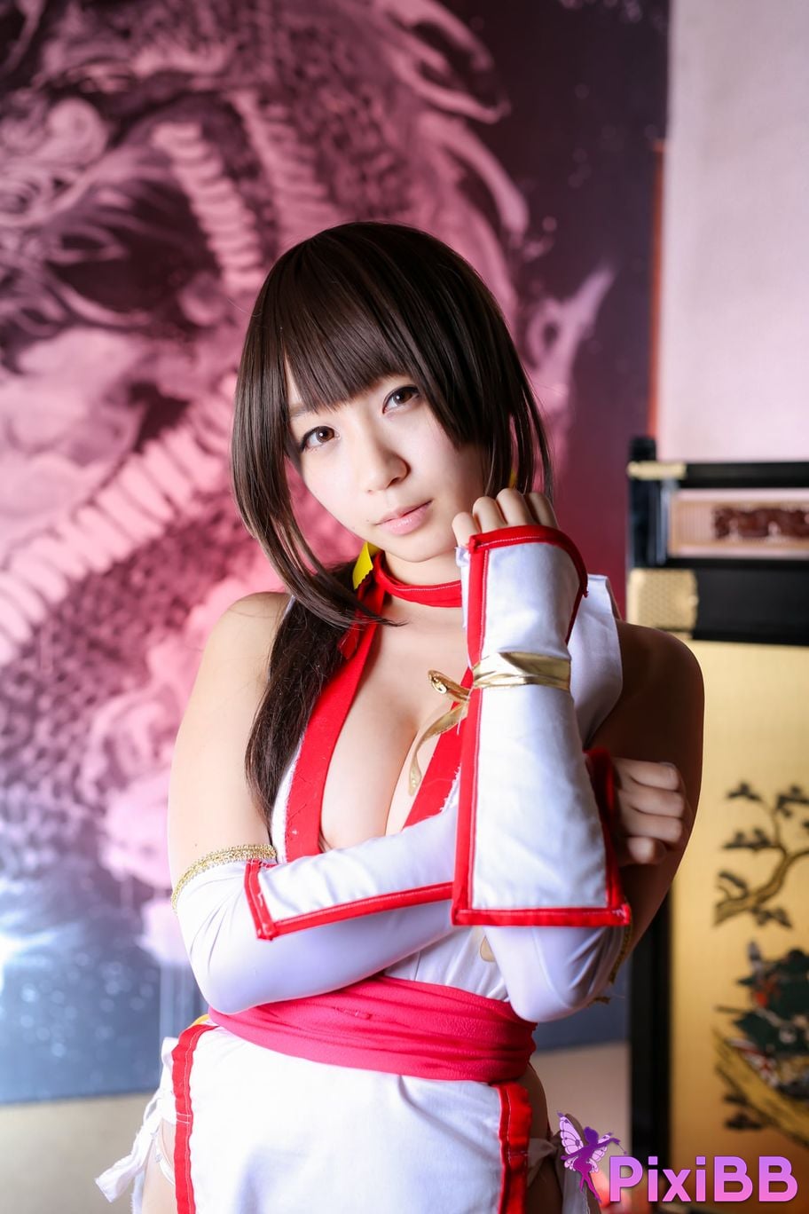 Japanese Idol Moe Iori Kasumi stomach character too degree PixiBB.COM 262