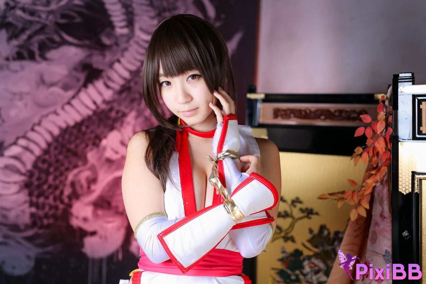 Japanese Idol Moe Iori Kasumi stomach character too degree PixiBB.COM 264