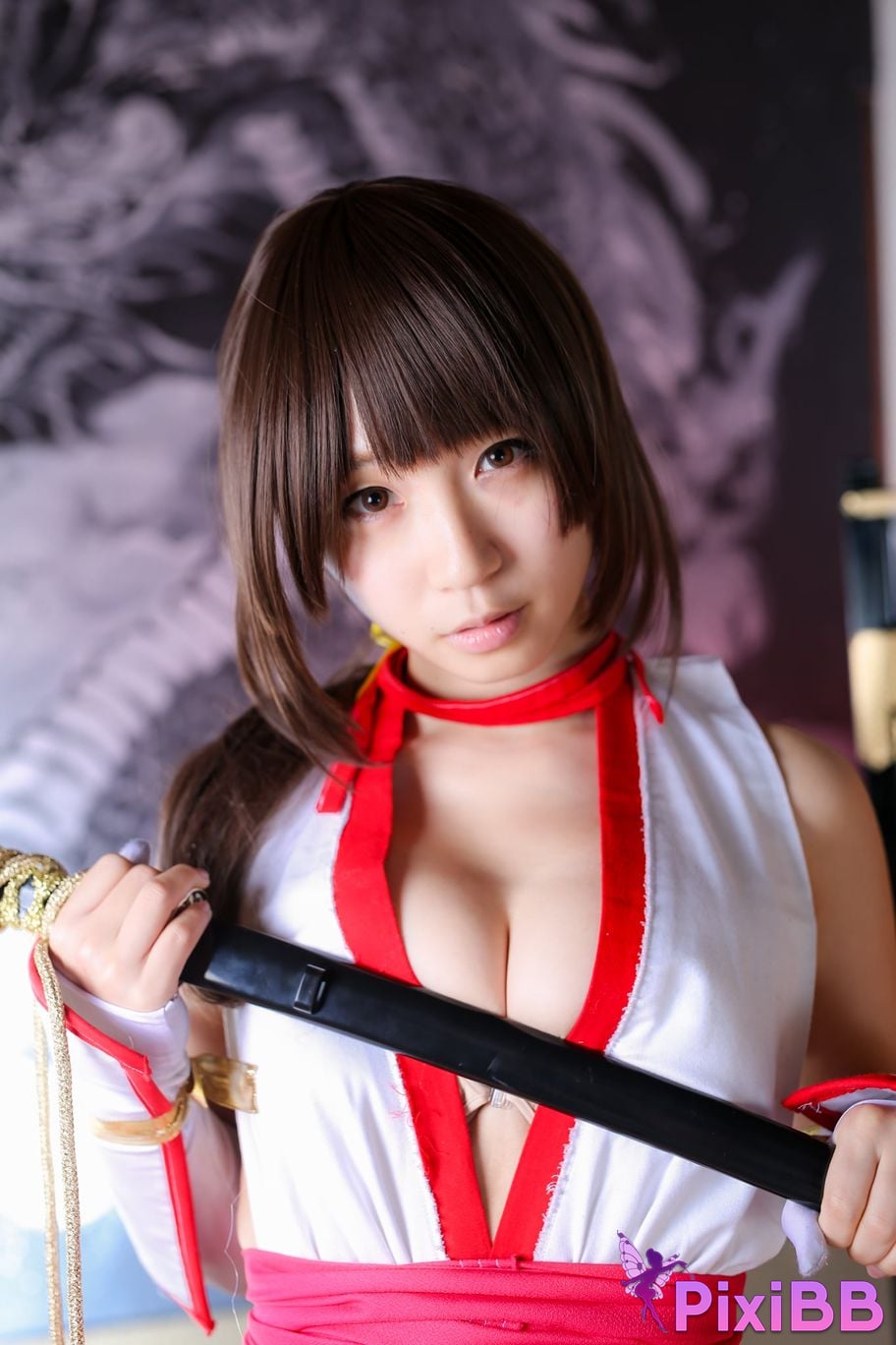 Japanese Idol Moe Iori Kasumi stomach character too degree PixiBB.COM 269