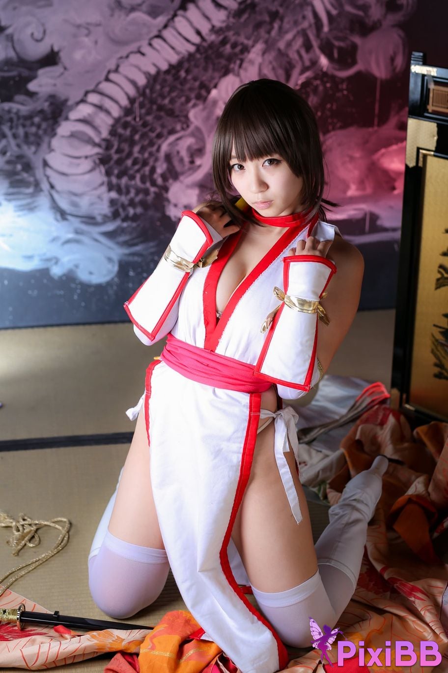 Japanese Idol Moe Iori Kasumi stomach character too degree PixiBB.COM 272