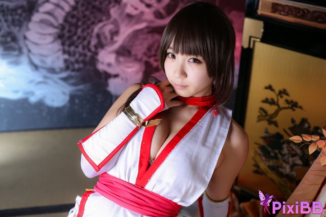 Japanese Idol Moe Iori Kasumi stomach character too degree PixiBB.COM 273