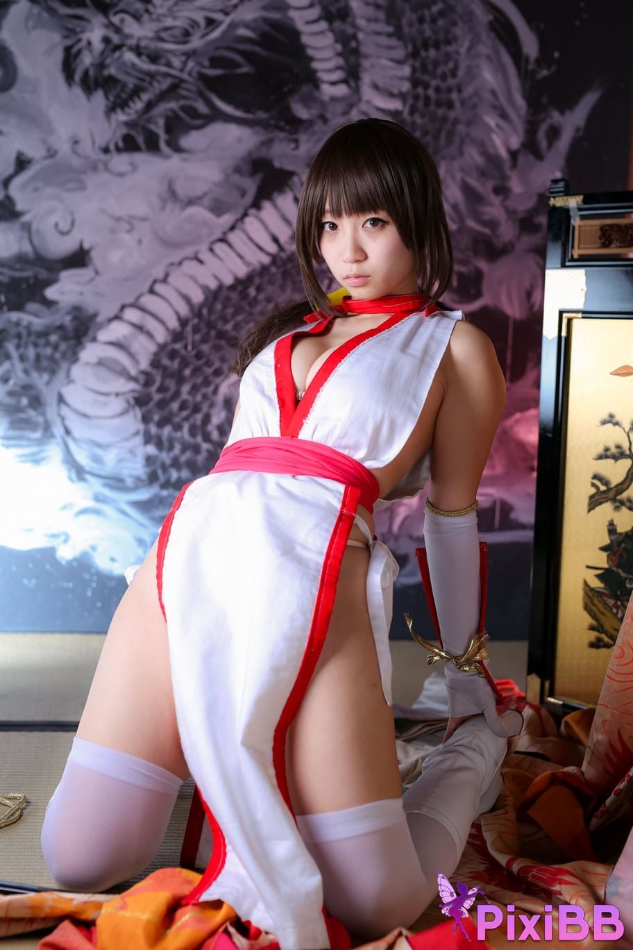 Japanese Idol Moe Iori Kasumi stomach character too degree PixiBB.COM 274