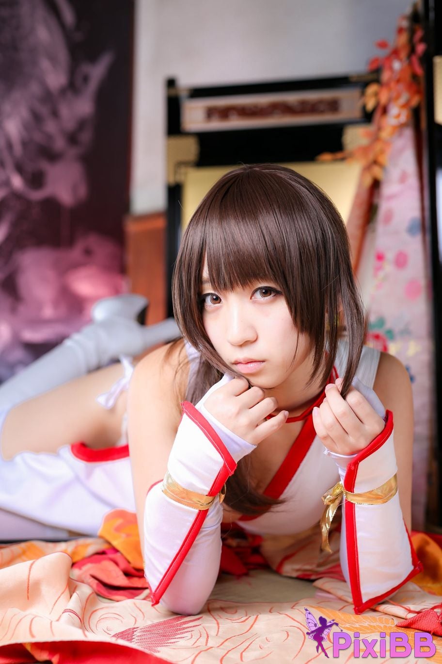 Japanese Idol Moe Iori Kasumi stomach character too degree PixiBB.COM 280