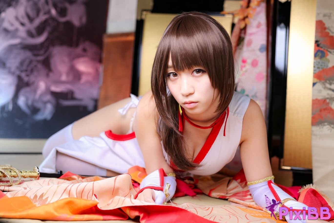 Japanese Idol Moe Iori Kasumi stomach character too degree PixiBB.COM 283