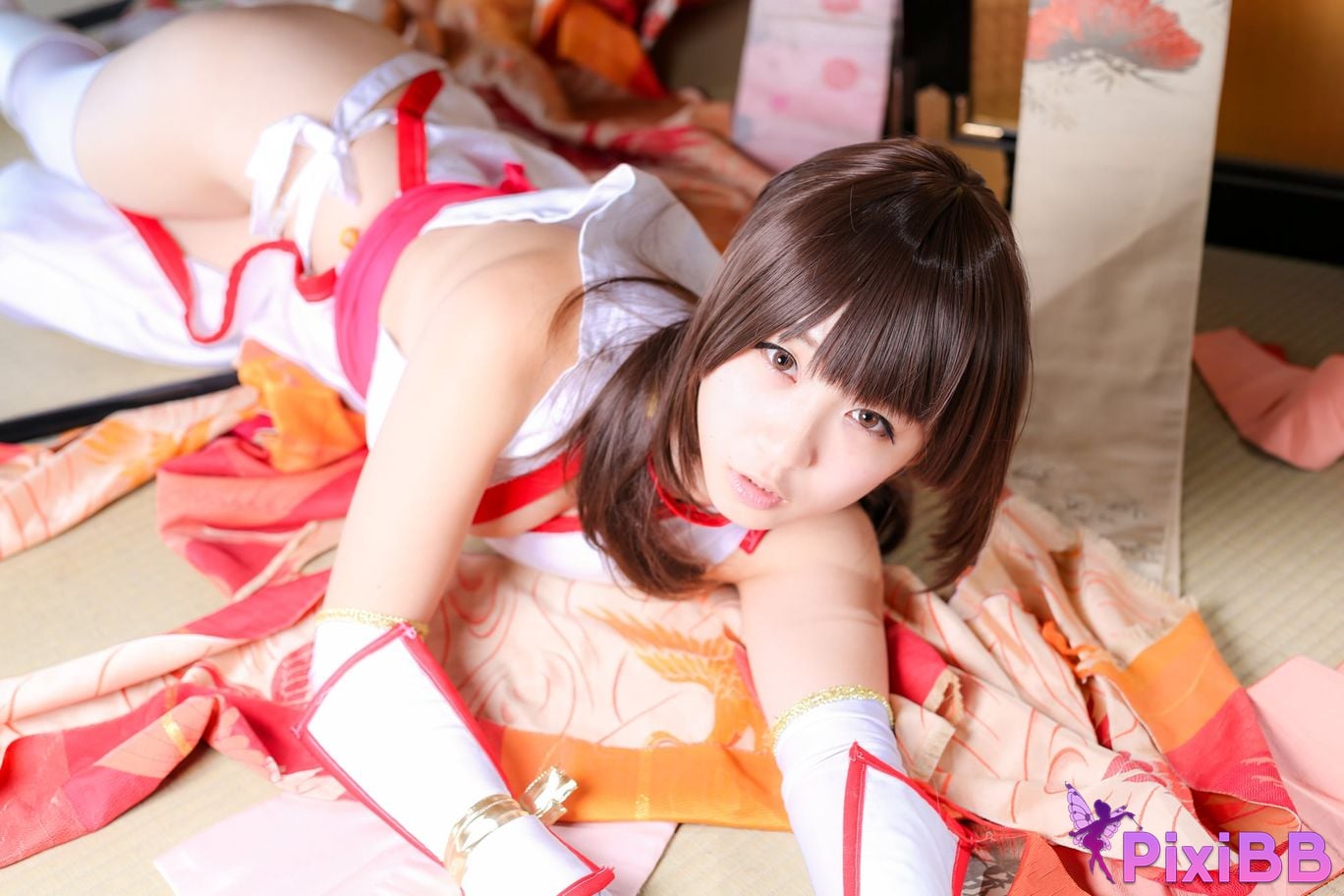 Japanese Idol Moe Iori Kasumi stomach character too degree PixiBB.COM 285