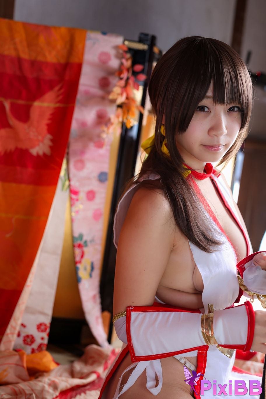 Japanese Idol Moe Iori Kasumi stomach character too degree PixiBB.COM 287