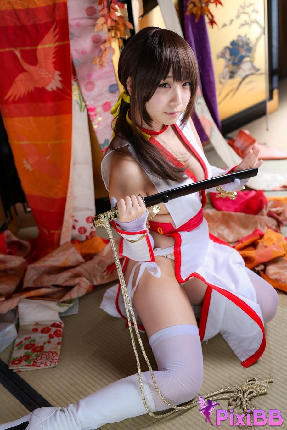 Japanese Idol Moe Iori Kasumi stomach character too degree PixiBB.COM 289