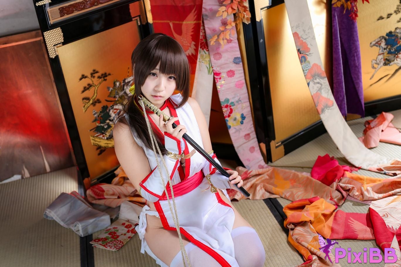 Japanese Idol Moe Iori Kasumi stomach character too degree PixiBB.COM 293