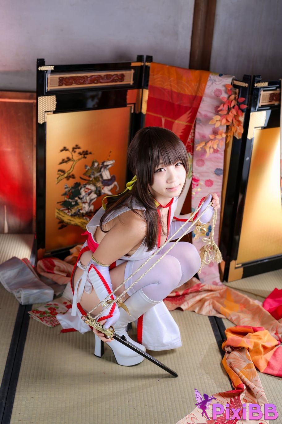 Japanese Idol Moe Iori Kasumi stomach character too degree PixiBB.COM 295