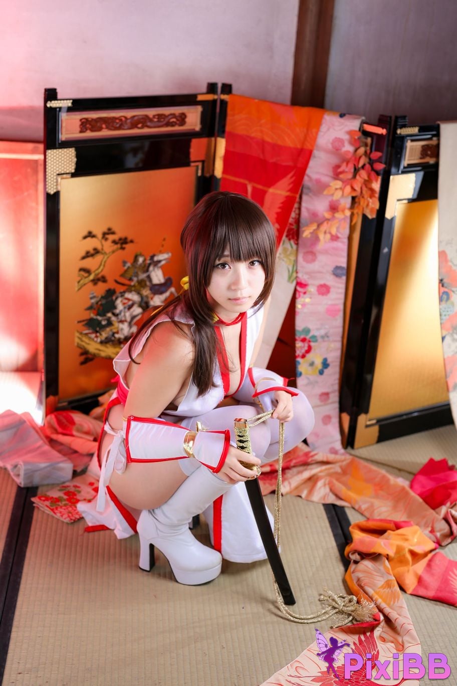 Japanese Idol Moe Iori Kasumi stomach character too degree PixiBB.COM 296