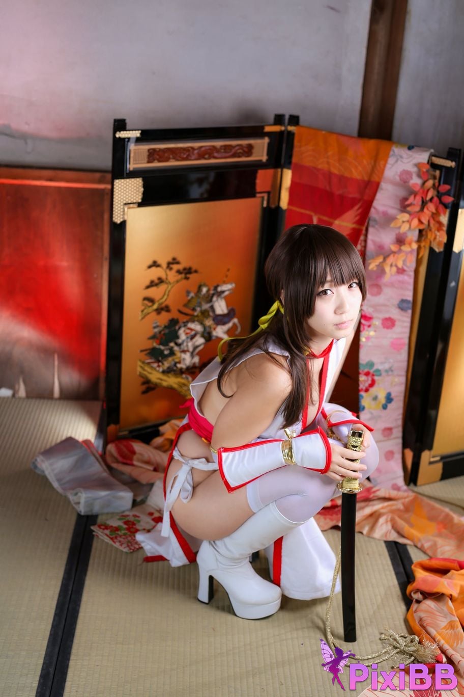 Japanese Idol Moe Iori Kasumi stomach character too degree PixiBB.COM 297