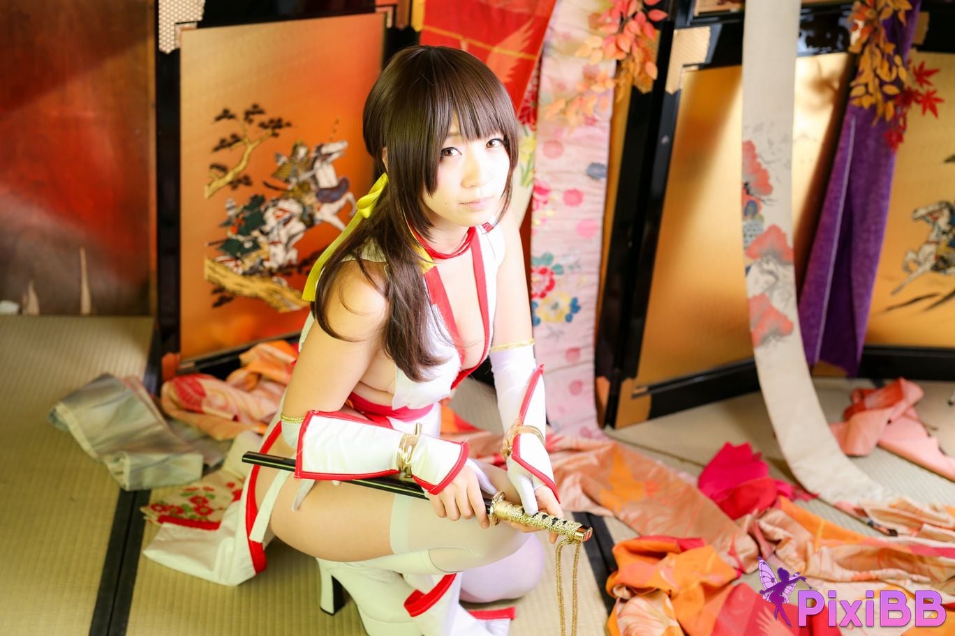 Japanese Idol Moe Iori Kasumi stomach character too degree PixiBB.COM 298