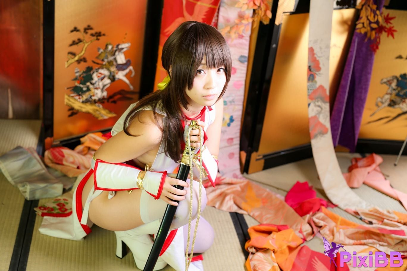 Japanese Idol Moe Iori Kasumi stomach character too degree PixiBB.COM 299