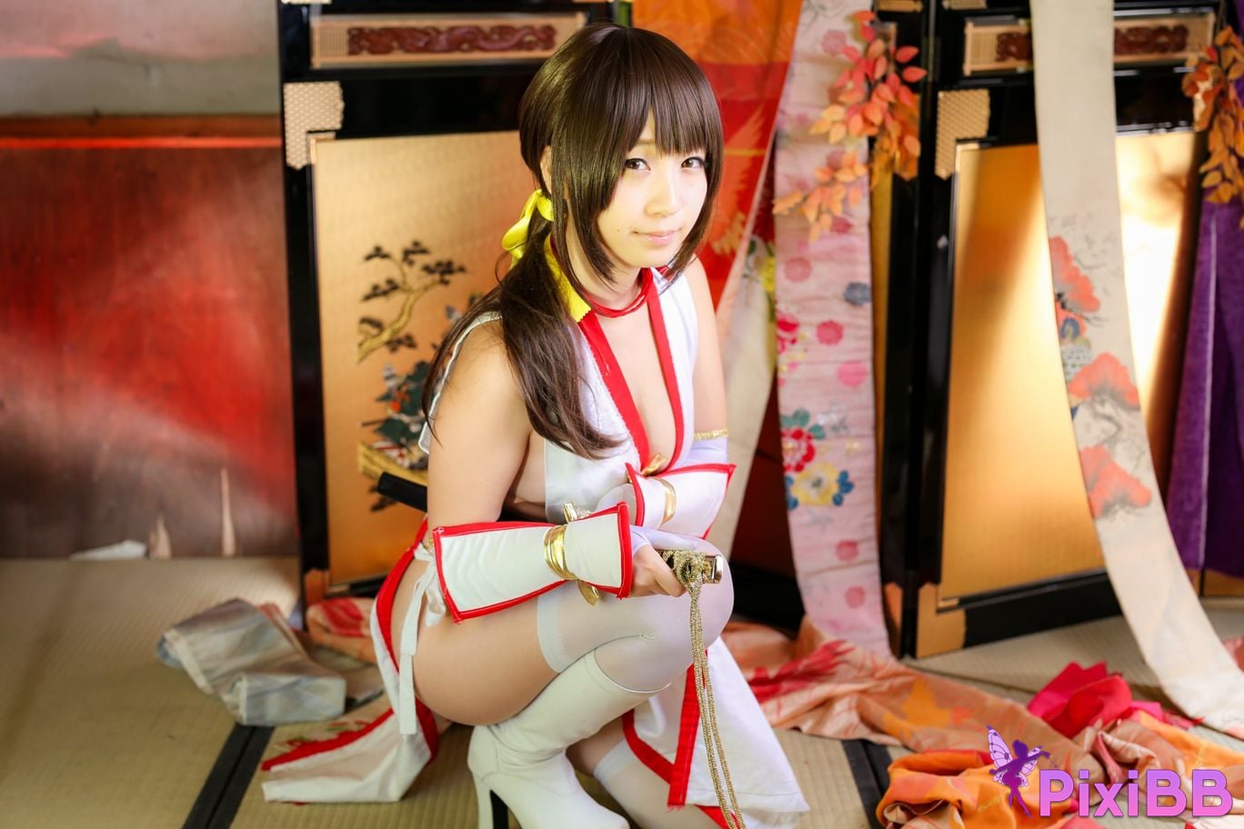 Japanese Idol Moe Iori Kasumi stomach character too degree PixiBB.COM 302