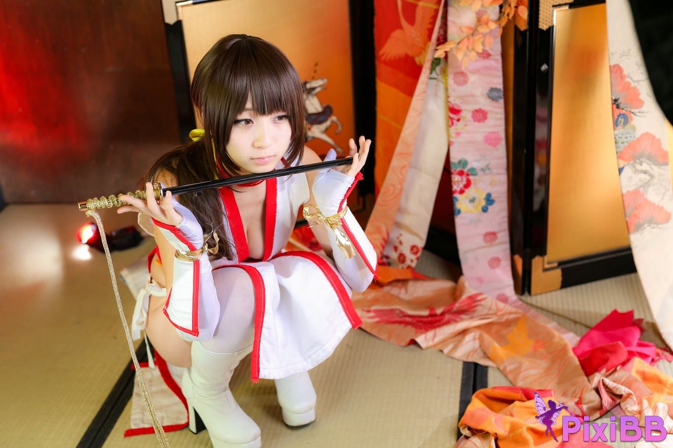 Japanese Idol Moe Iori Kasumi stomach character too degree PixiBB.COM 308