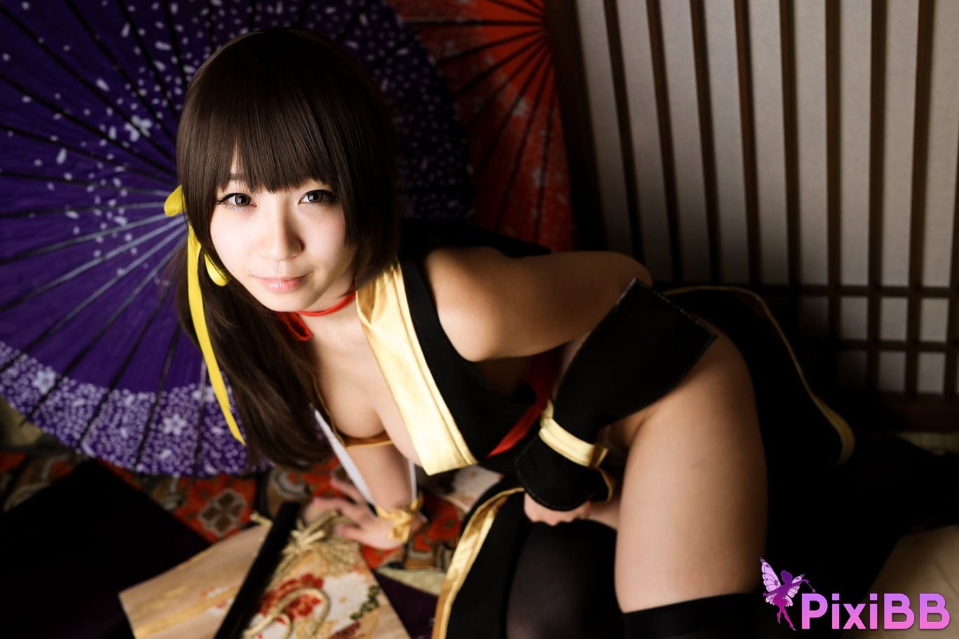 Japanese Idol Moe Iori Kasumi stomach character too degree PixiBB.COM 312