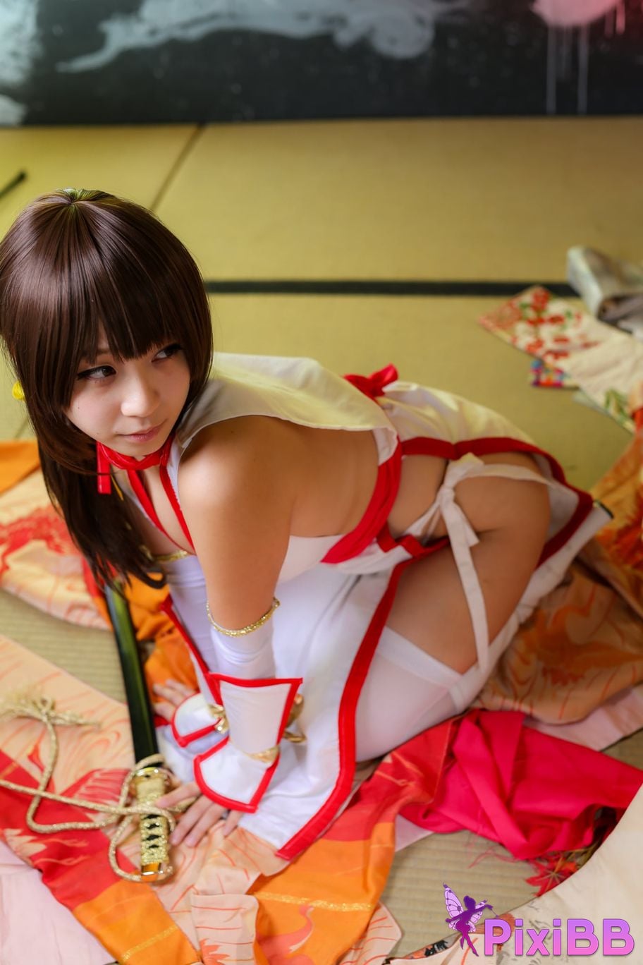 Japanese Idol Moe Iori Kasumi stomach character too degree PixiBB.COM 316