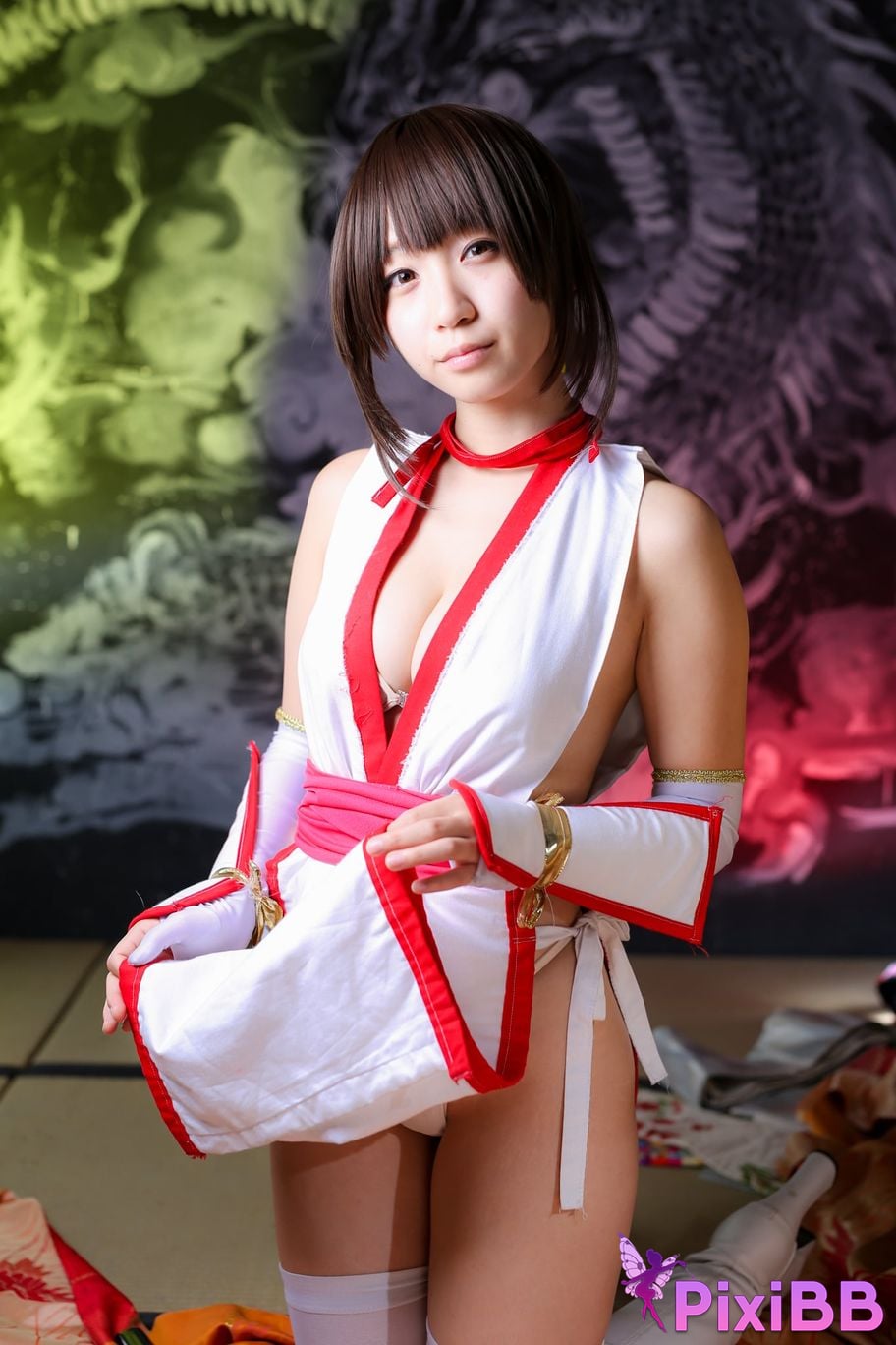 Japanese Idol Moe Iori Kasumi stomach character too degree PixiBB.COM 321