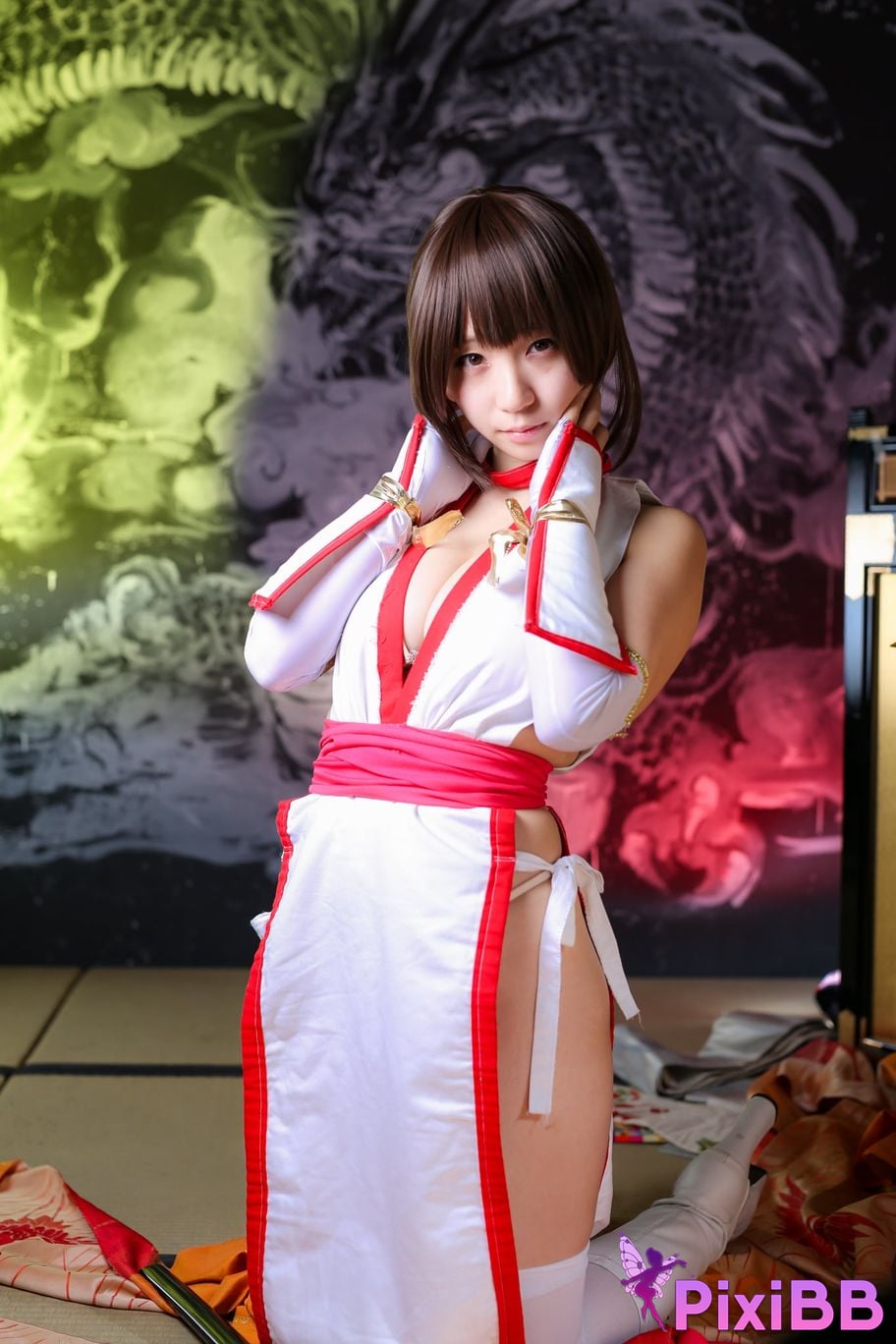 Japanese Idol Moe Iori Kasumi stomach character too degree PixiBB.COM 322