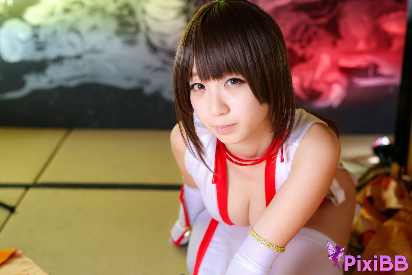 Japanese Idol Moe Iori Kasumi stomach character too degree PixiBB.COM 328