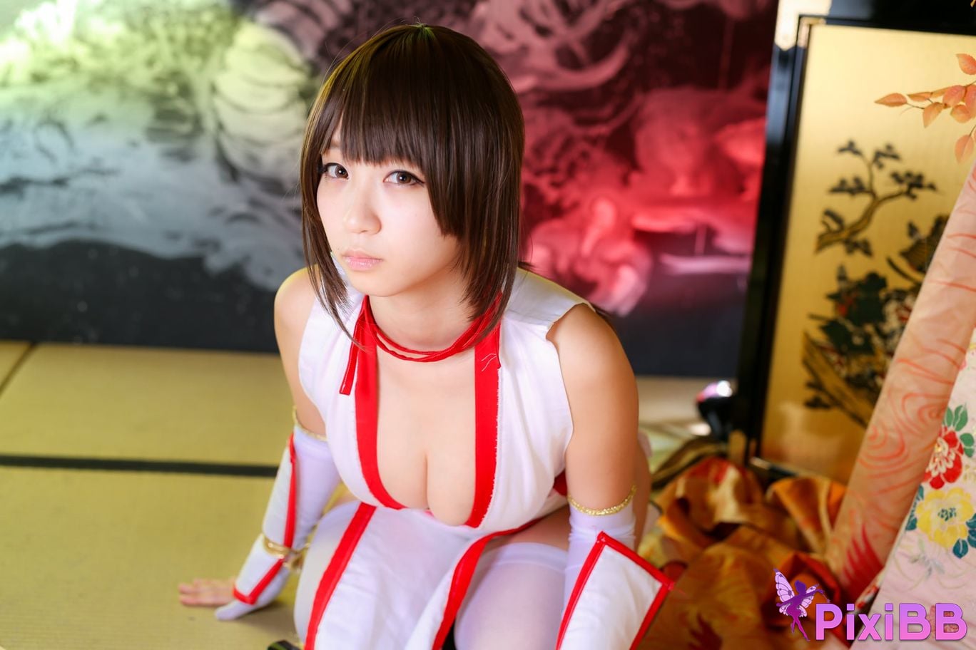 Japanese Idol Moe Iori Kasumi stomach character too degree PixiBB.COM 330