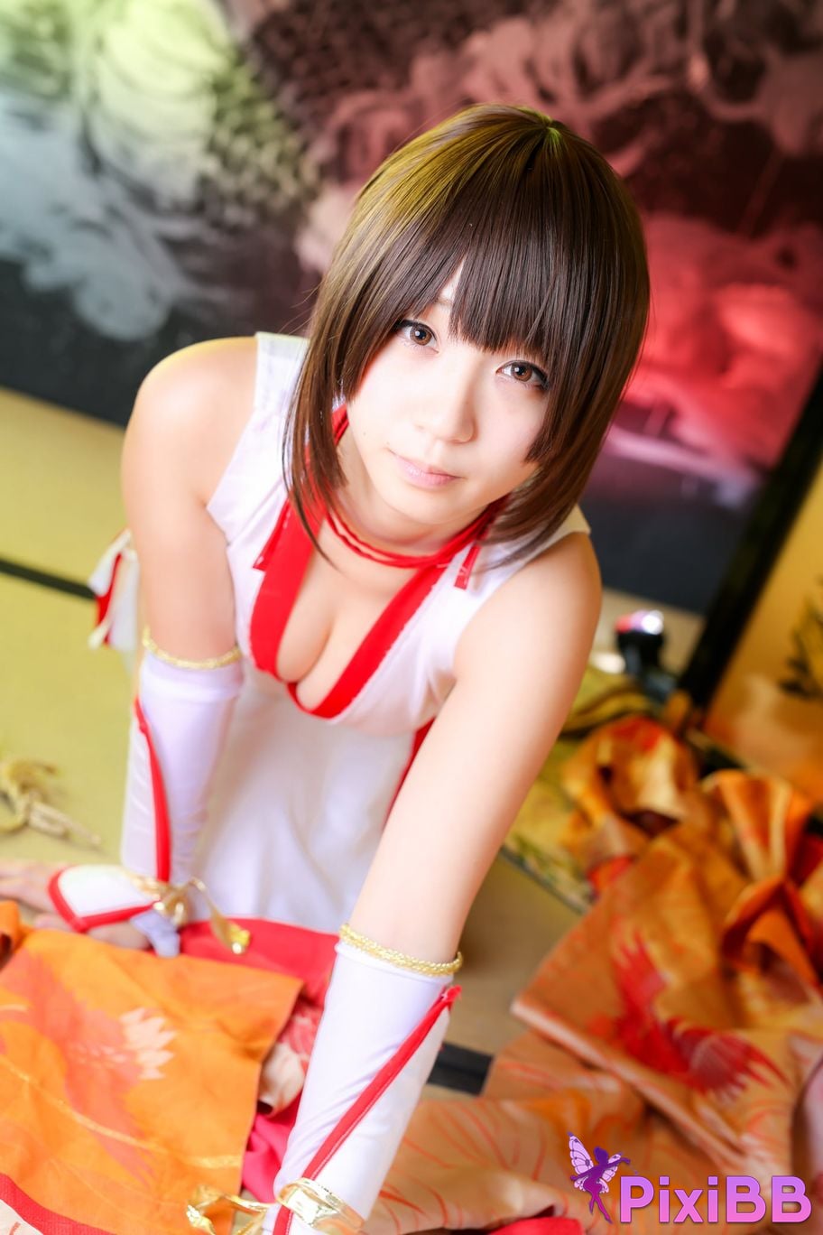 Japanese Idol Moe Iori Kasumi stomach character too degree PixiBB.COM 336