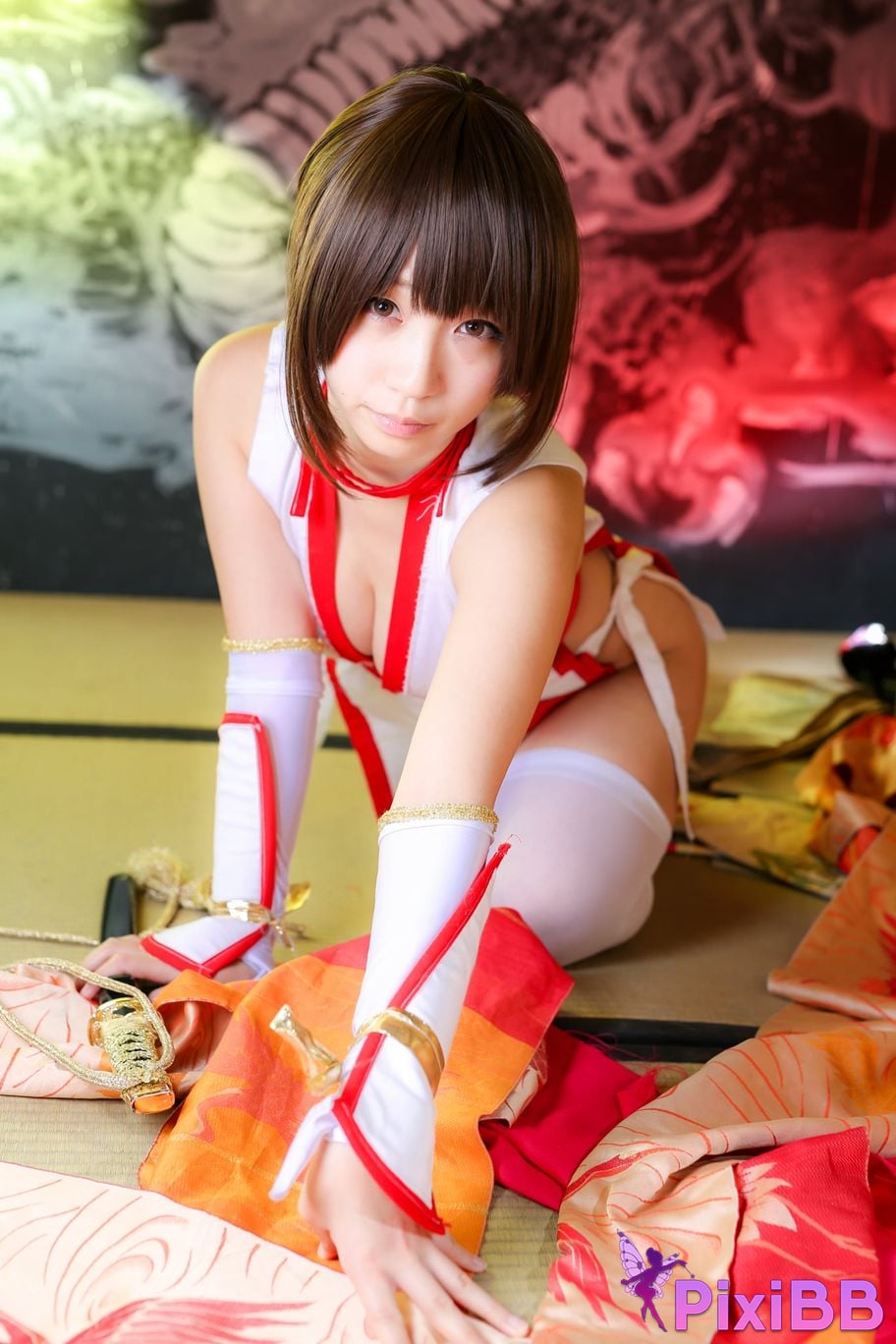 Japanese Idol Moe Iori Kasumi stomach character too degree PixiBB.COM 338