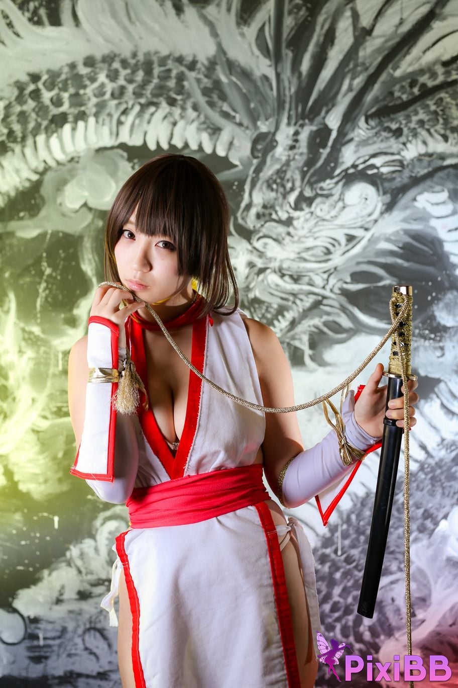 Japanese Idol Moe Iori Kasumi stomach character too degree PixiBB.COM 341