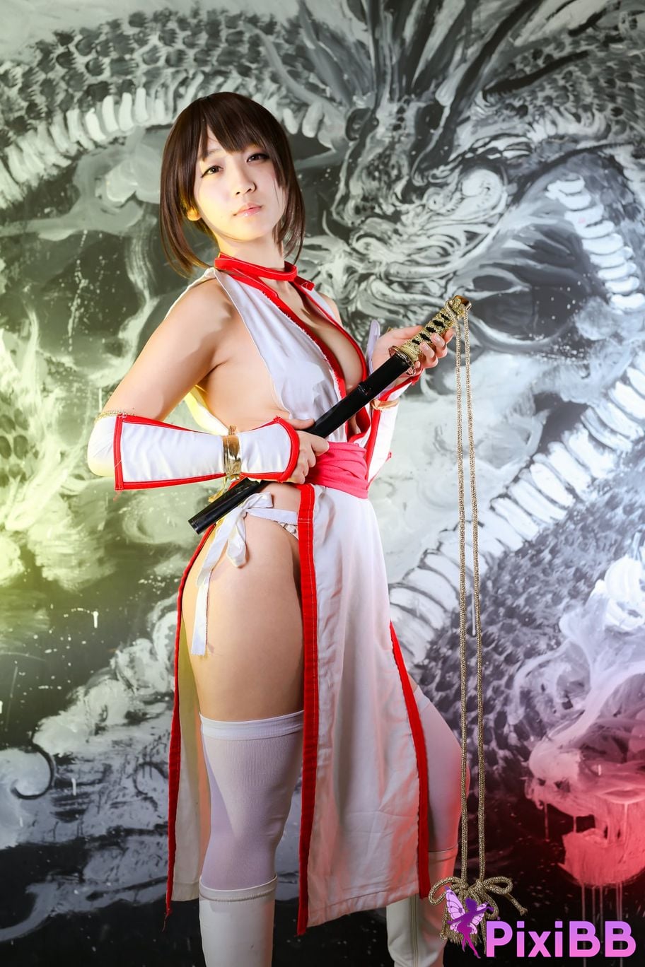 Japanese Idol Moe Iori Kasumi stomach character too degree PixiBB.COM 347