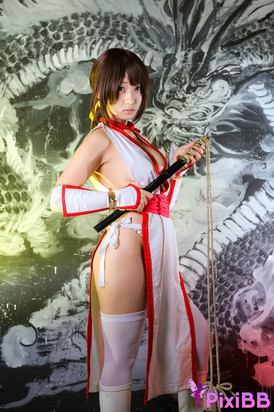 Japanese Idol Moe Iori Kasumi stomach character too degree PixiBB.COM 348