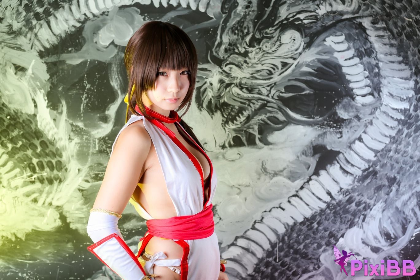 Japanese Idol Moe Iori Kasumi stomach character too degree PixiBB.COM 349