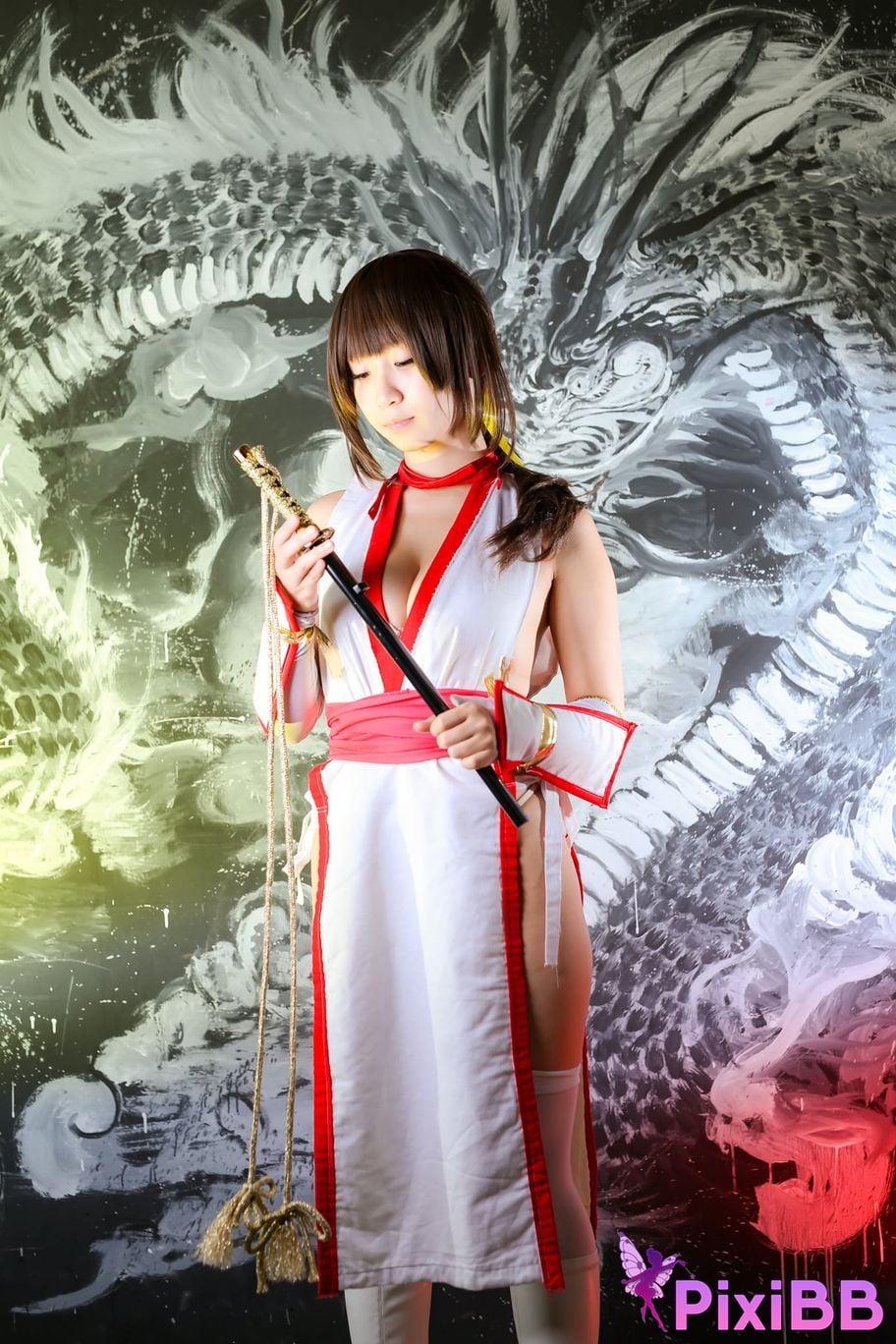 Japanese Idol Moe Iori Kasumi stomach character too degree PixiBB.COM 351