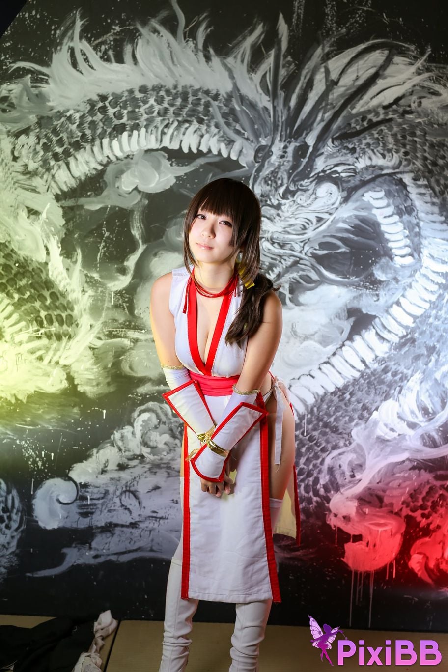 Japanese Idol Moe Iori Kasumi stomach character too degree PixiBB.COM 353