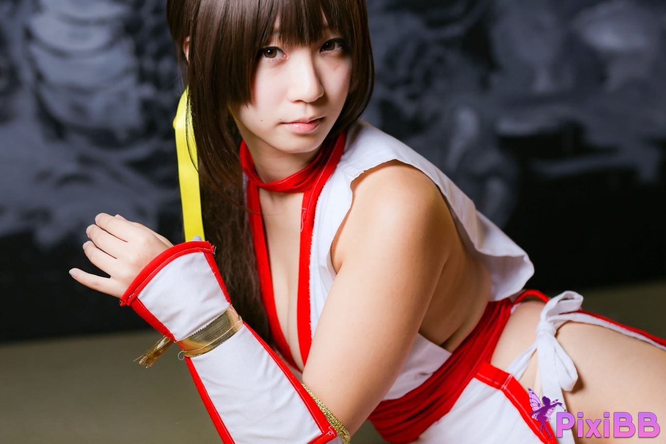 Japanese Idol Moe Iori Kasumi stomach character too degree PixiBB.COM 371