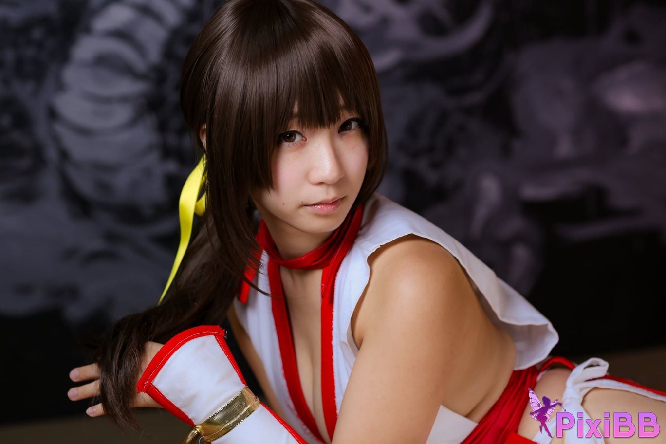 Japanese Idol Moe Iori Kasumi stomach character too degree PixiBB.COM 373