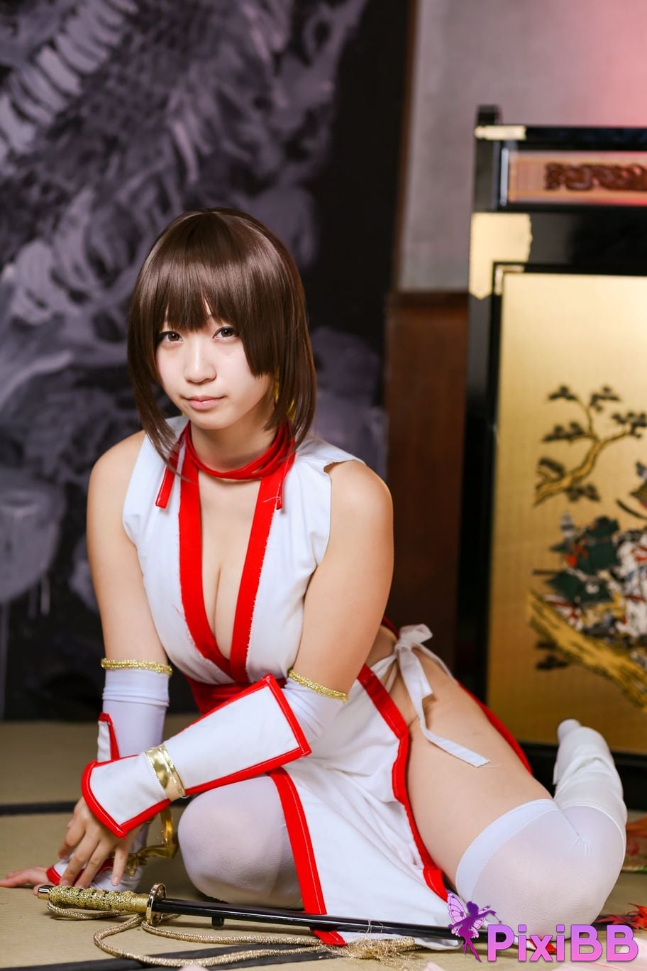 Japanese Idol Moe Iori Kasumi stomach character too degree PixiBB.COM 374