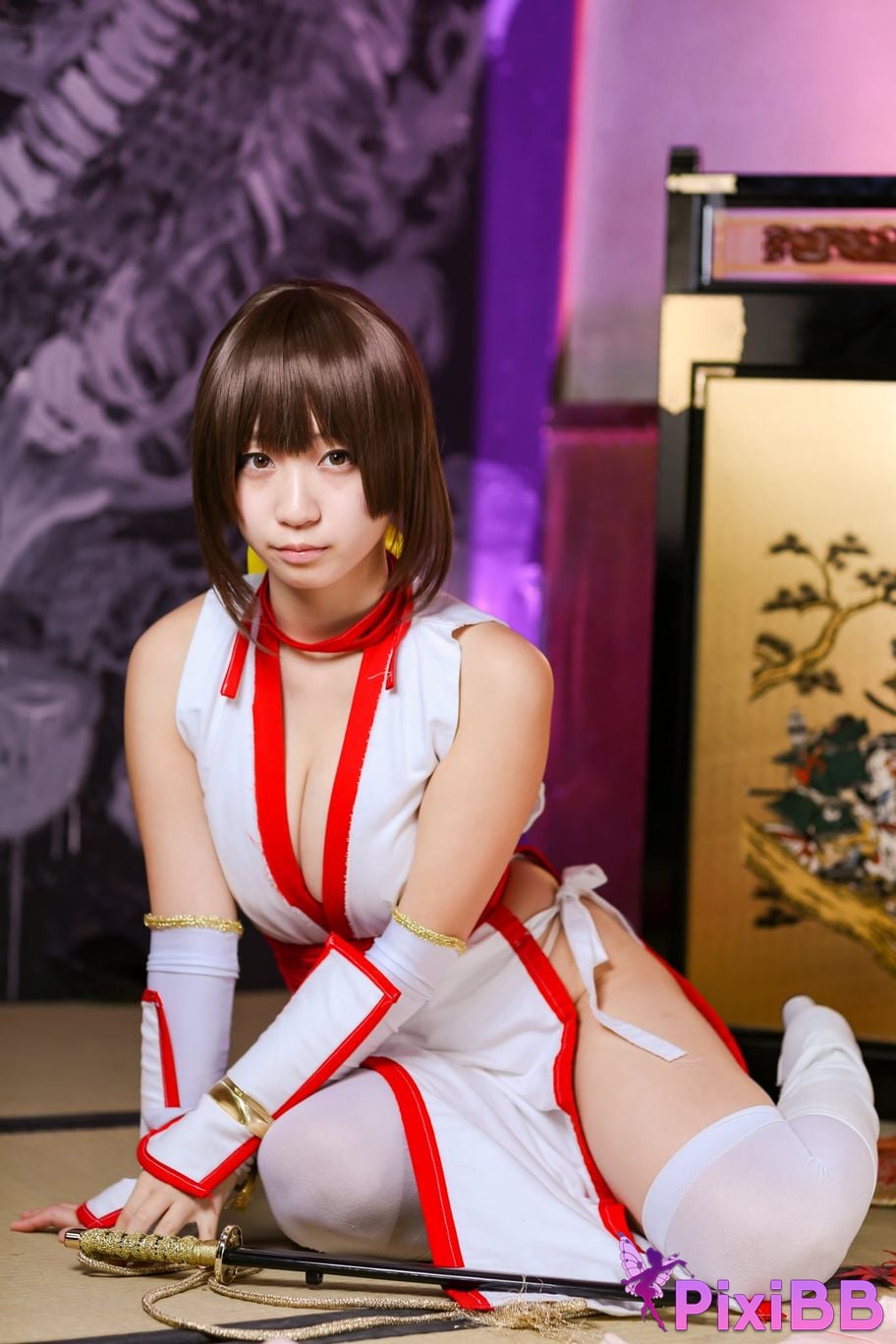 Japanese Idol Moe Iori Kasumi stomach character too degree PixiBB.COM 375