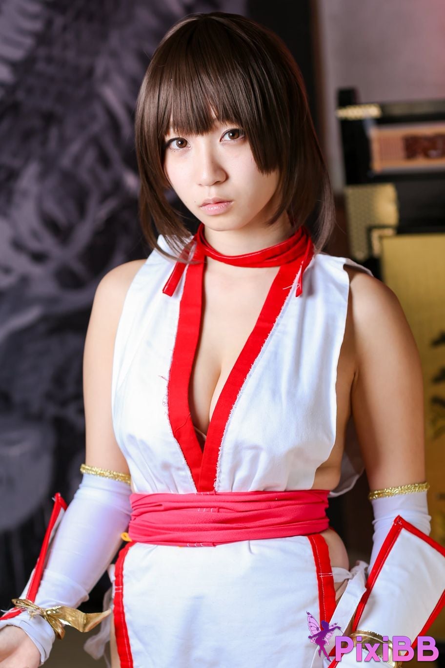 Japanese Idol Moe Iori Kasumi stomach character too degree PixiBB.COM 381