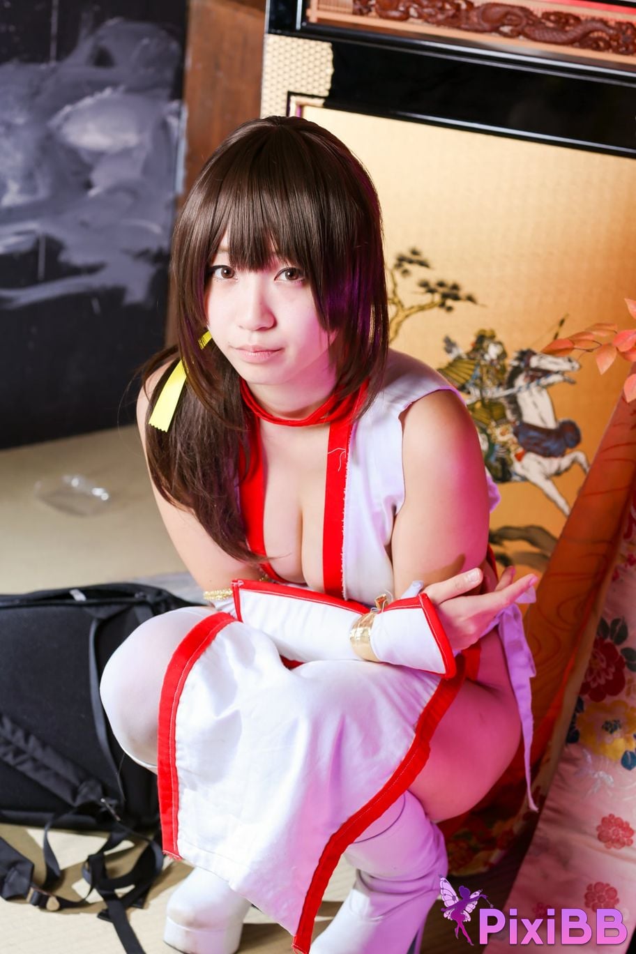 Japanese Idol Moe Iori Kasumi stomach character too degree PixiBB.COM 385