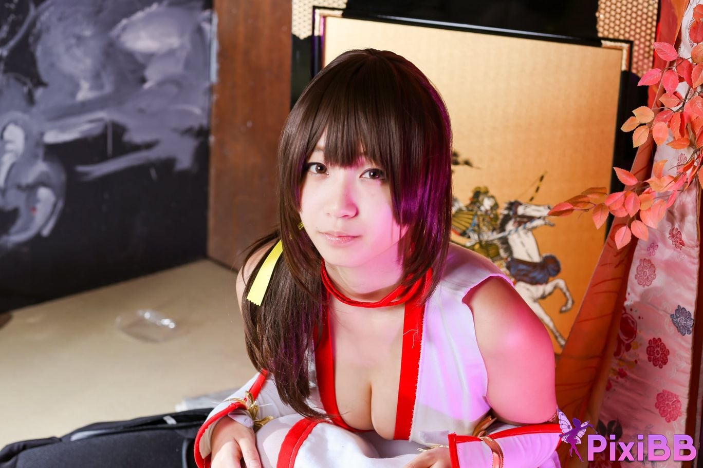 Japanese Idol Moe Iori Kasumi stomach character too degree PixiBB.COM 386