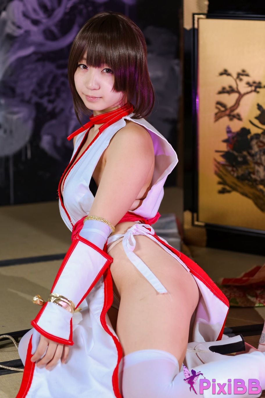 Japanese Idol Moe Iori Kasumi stomach character too degree PixiBB.COM 388