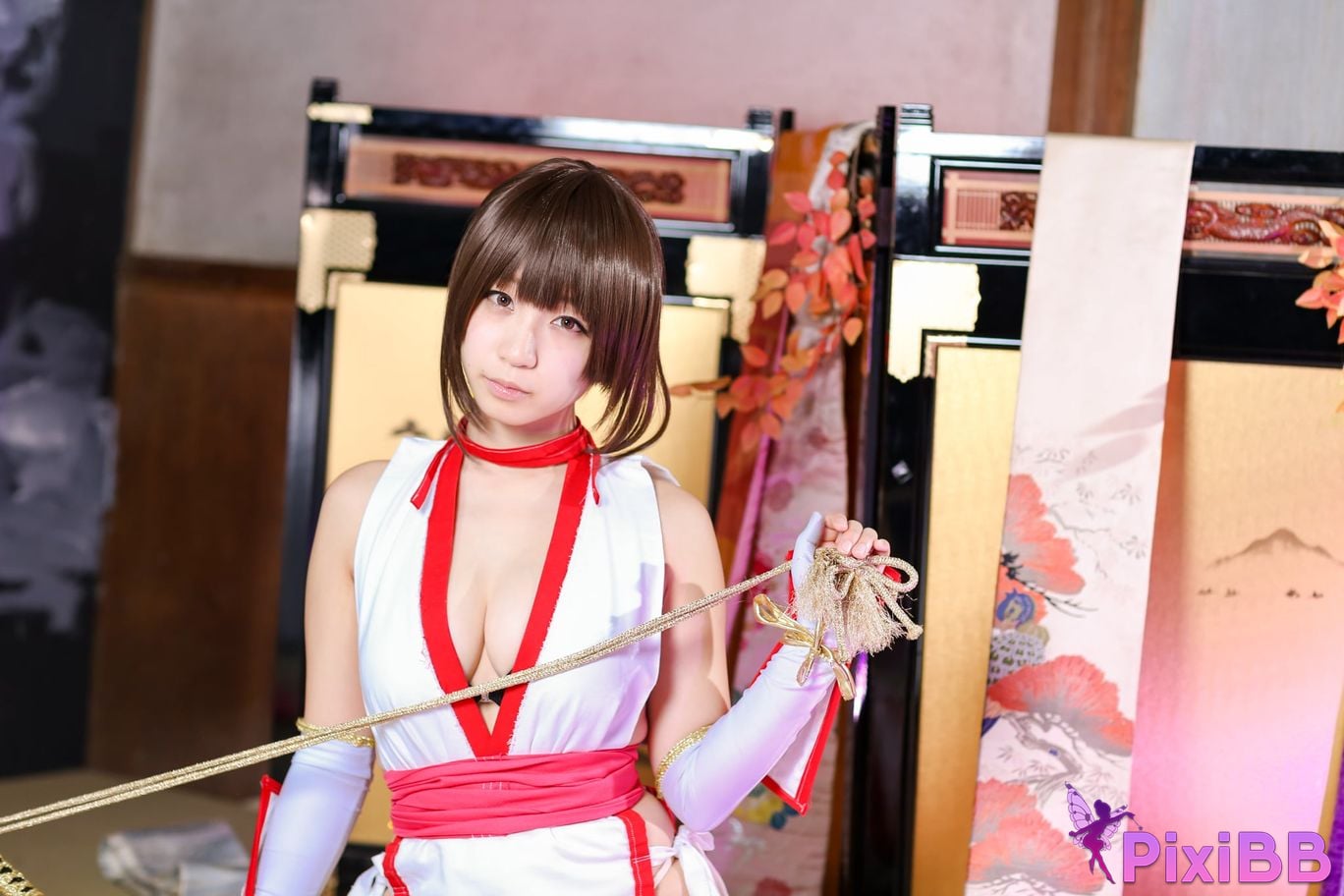 Japanese Idol Moe Iori Kasumi stomach character too degree PixiBB.COM 396