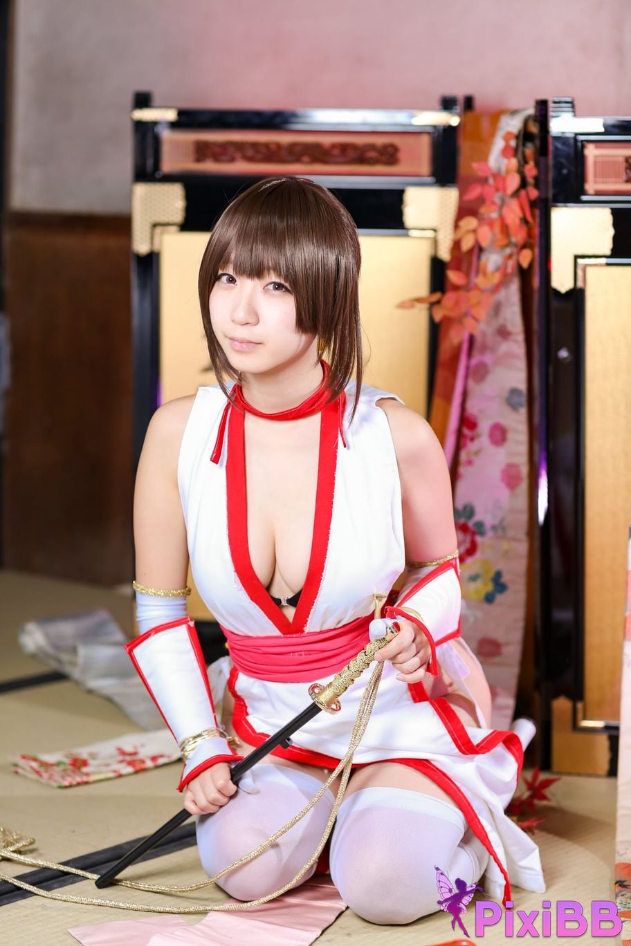 Japanese Idol Moe Iori Kasumi stomach character too degree PixiBB.COM 397