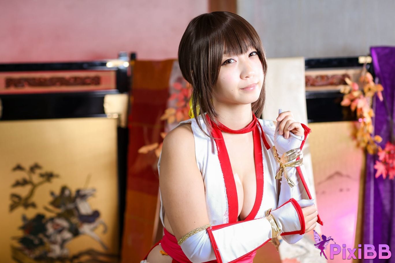 Japanese Idol Moe Iori Kasumi stomach character too degree PixiBB.COM 398