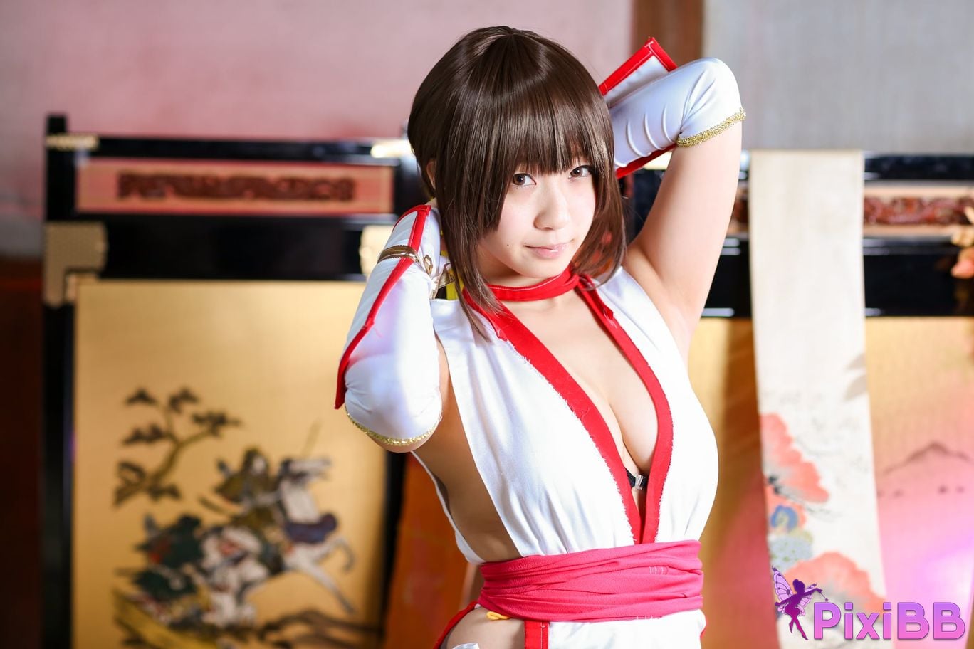 Japanese Idol Moe Iori Kasumi stomach character too degree PixiBB.COM 399