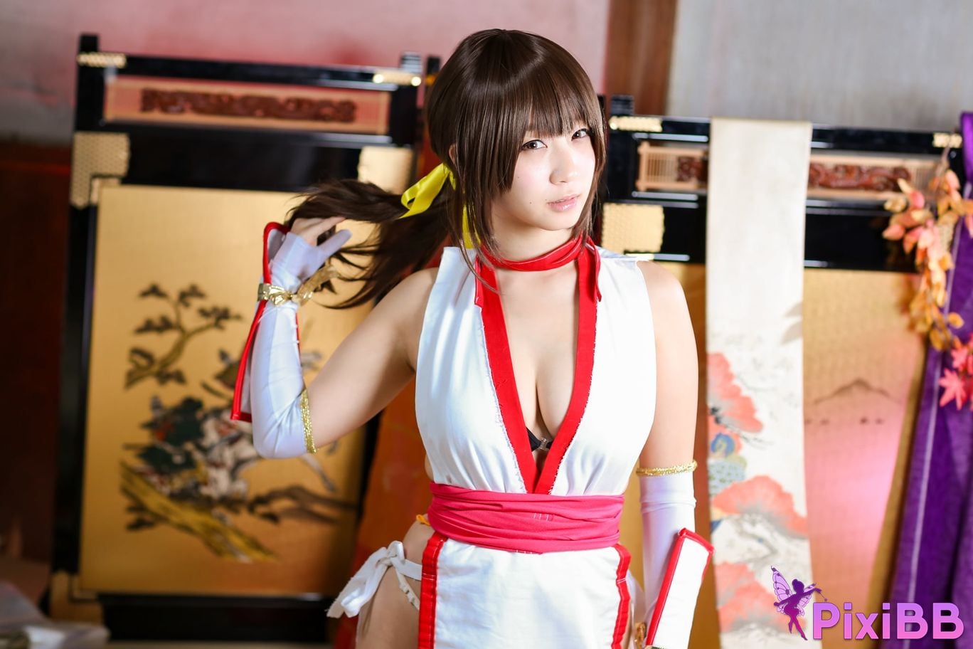 Japanese Idol Moe Iori Kasumi stomach character too degree PixiBB.COM 402