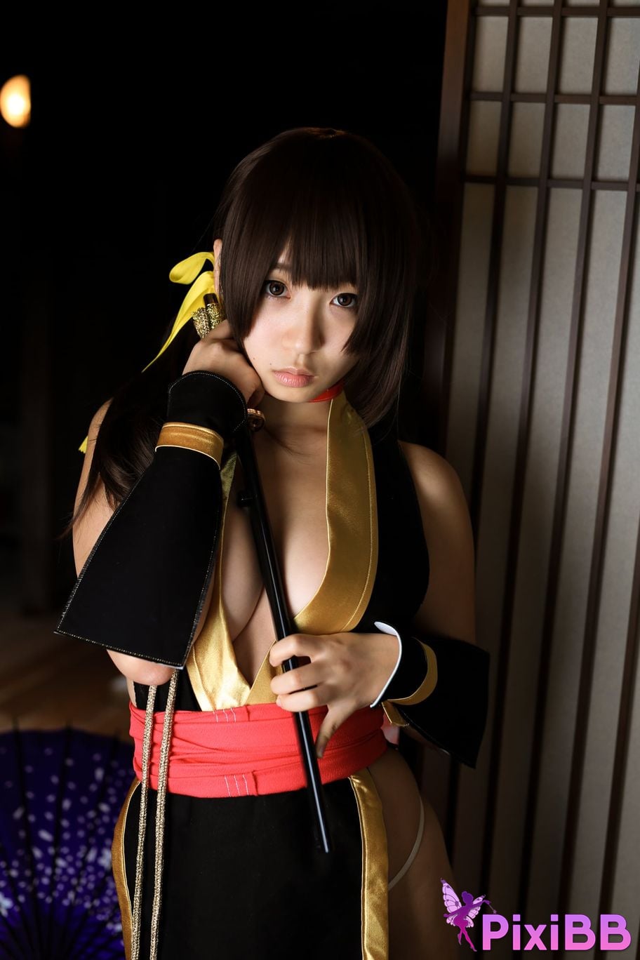 Japanese Idol Moe Iori Kasumi stomach character too degree PixiBB.COM 410